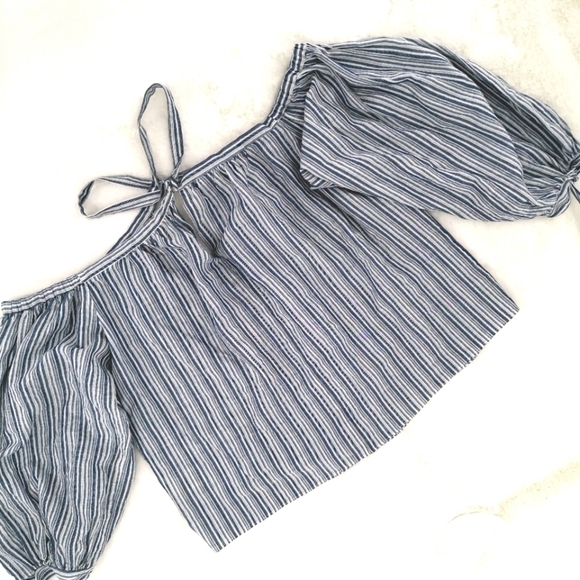 Rebecca Taylor 2 Off-the-Shoulder Crop Top NWT - Picture 6 of 9